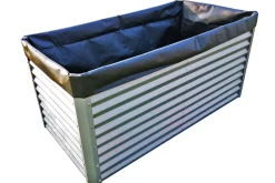 OUTFLEXX Pflanzvlies, schwarz, Vlies 200g/m², 180x90x100cm, für Hochbeet mit 180cm