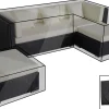 OUTFLEXX Premium Abdeckhaubenset, für Lounge theBox-A/-D: 18226/ 18227/ 18228/ 16068, schwarz, wasserbeständig