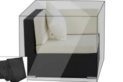 OUTFLEXX Premium Abdeckhaube passend z.B. für theBox Eckelement, schwarz, 87x87x68 cm, wasserbeständig