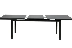 OUTFLEXX Premium Ausziehtisch, anthrazit/grau, Alu/Glas, 180/240x100cm, automatischer Ausziehmechanismus