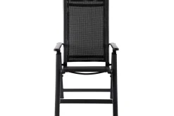 OUTFLEXX Premium Garten-Essgruppe, 8 Personen, ausziehbarer Tisch 180–240 cm, Alu/Textilene, 6 Stapel- 2 Klappstühle