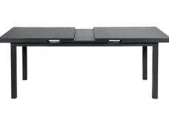 OUTFLEXX Premium Garten-Essgruppe, 8 Personen, ausziehbarer Tisch 180–240 cm, Alu/Textilene, 6 Stapel- 2 Klappstühle