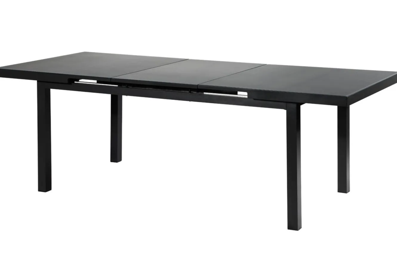 OUTFLEXX Premium Garten-Essgruppe, 8 Personen, ausziehbarer Tisch 180–240 cm, Aluminium/Textilene