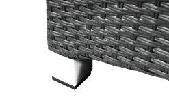 OUTFLEXX Rocking Comfort Dining / Lounge Sessel, grau/braun-meliert, Polyrattan, verstellbar