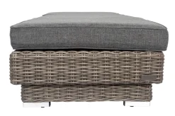 OUTFLEXX Rollliege, grau, Polyrattan, 200x70x27,5cm, Rückenlehne 5-fach verstellbar