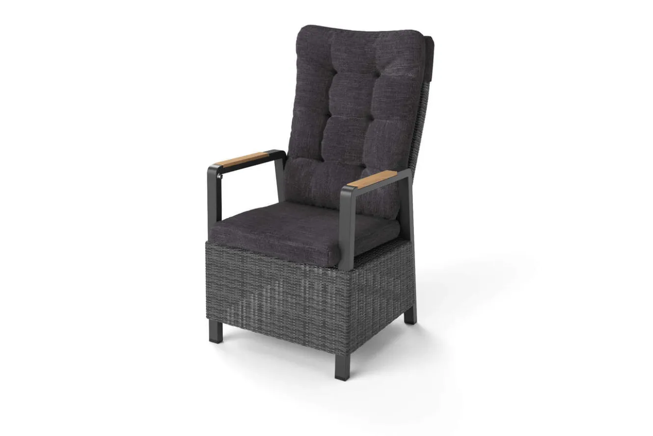 OUTFLEXX Serro Garten-Essgruppe, 6 Personen, ausziehbar, 200-260cm, Alu/Polyrattan, FSC®-zertifiziert