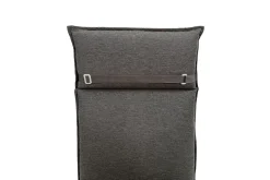 OUTFLEXX Serro Garten-Essgruppe, anthrazit matt/schwarz/anthrazit Alu/Steinimitat/Textilene, 200/260 x 100 cm, 6 Klappstühle inkl. 6 Auflagen