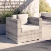 OUTFLEXX Sessel, desert-beige, Aluminium/Polyrattan/Polyester, Kissen inklusive, mit Kissenboxfunktion