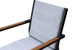 OUTFLEXX Sessel, hellgrau, Alu/Polyester, pulverbeschichtet, hohe Belastbarkeit