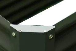 OUTFLEXX Set Hochbeet mit Erweiterungsmodul, anthrazit, Aluminium-Zink-Stahl, 120+80cm