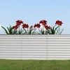 OUTFLEXX Set Hochbeet mit Erweiterungsmodul, silber, Aluminium-Zink-Stahl, 180+80cm