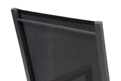 OUTFLEXX Stapelsessel, anthrazit matt, Alu/Textilene, pulverbeschichtet, robust, witterungsbeständig