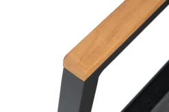 OUTFLEXX Stapelsessel, anthrazit matt, Alu/Textilene, pulverbeschichtet, robust, witterungsbeständig