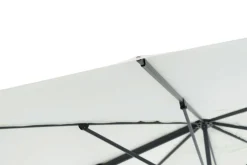 OUTFLEXX Sydney Ampelschirm, anthrazit/creme, Alu/Polyester, 350 x 350 cm, inkl. Plattenständer