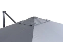 OUTFLEXX Sydney Ampelschirm, grau, Aluminium, 400 x 300 cm, UV-beständig, wasserabweisend, mit Air-Vent System, langlebiges Material