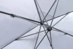 OUTFLEXX Sydney Ampelschirm, anthrazit matt/grau, Alu/Polyester,350 x 350 cm, mit Air-Vent System, inkl. Schirmständer