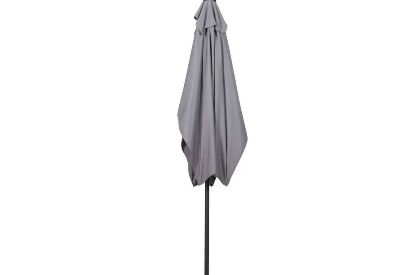OUTFLEXX Sydney Mittelstockschirm, anthrazit, pulverbesch. Aluminium/Polyester PA-beschichtet, 270 x 150 cm