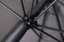 OUTFLEXX Sydney Mittelstockschirm, anthrazit, pulverbesch. Aluminium/Polyester PA-beschichtet, 270 x 150 cm