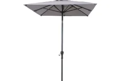 OUTFLEXX Sydney Mittelstockschirm, anthrazit, pulverbesch. Aluminium/Polyester PA-beschichtet, 270 x 150 cm