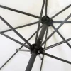 OUTFLEXX Sydney Mittelstockschirm, anthrazit/creme, pulverbesch. Aluminium/Polyester PA-beschichtet, 270 x 150 cm