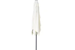 OUTFLEXX Sydney Mittelstockschirm, anthrazit/creme, pulverbesch. Aluminium/Polyester PA-beschichtet, 270 x 150 cm