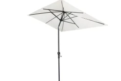 OUTFLEXX Sydney Mittelstockschirm, anthrazit/creme, pulverbesch. Aluminium/Polyester PA-beschichtet, 270 x 150 cm