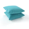 OUTFLEXX Tampere Dekokissen, türkis, 100% Polyacryl, 45 x 45 cm, Premium 2er-Set