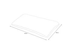 OUTFLEXX Tampere Dekokissen, grau, 100% Polyacryl, 30 x 60 cm, Premium 2er-Set