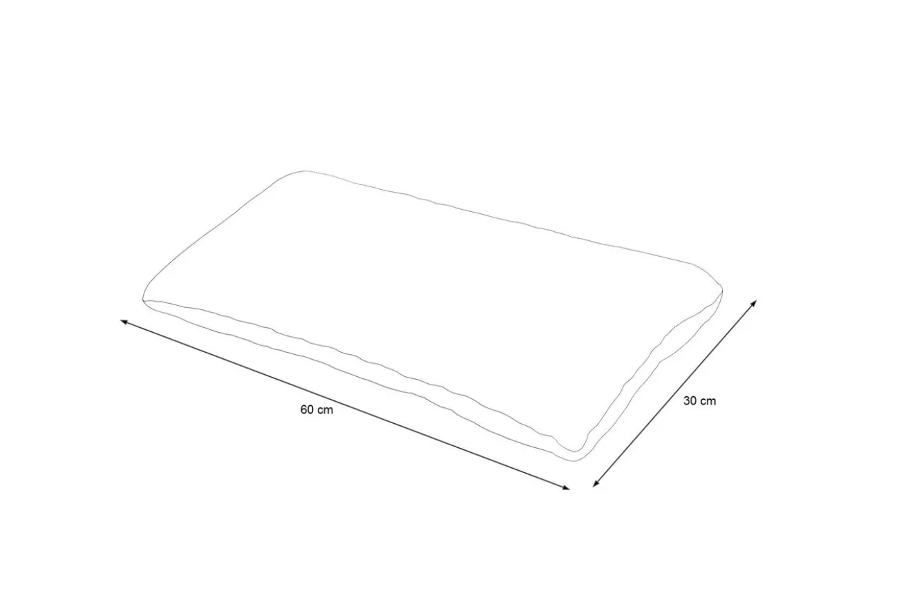 OUTFLEXX Tampere Dekokissen, grau, 100% Polyacryl, 30 x 60 cm, Premium 2er-Set