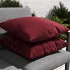 OUTFLEXX Tampere Dekokissen, rot, 100% Polyacryl, 45 x 45 cm, Premium 2er-Set