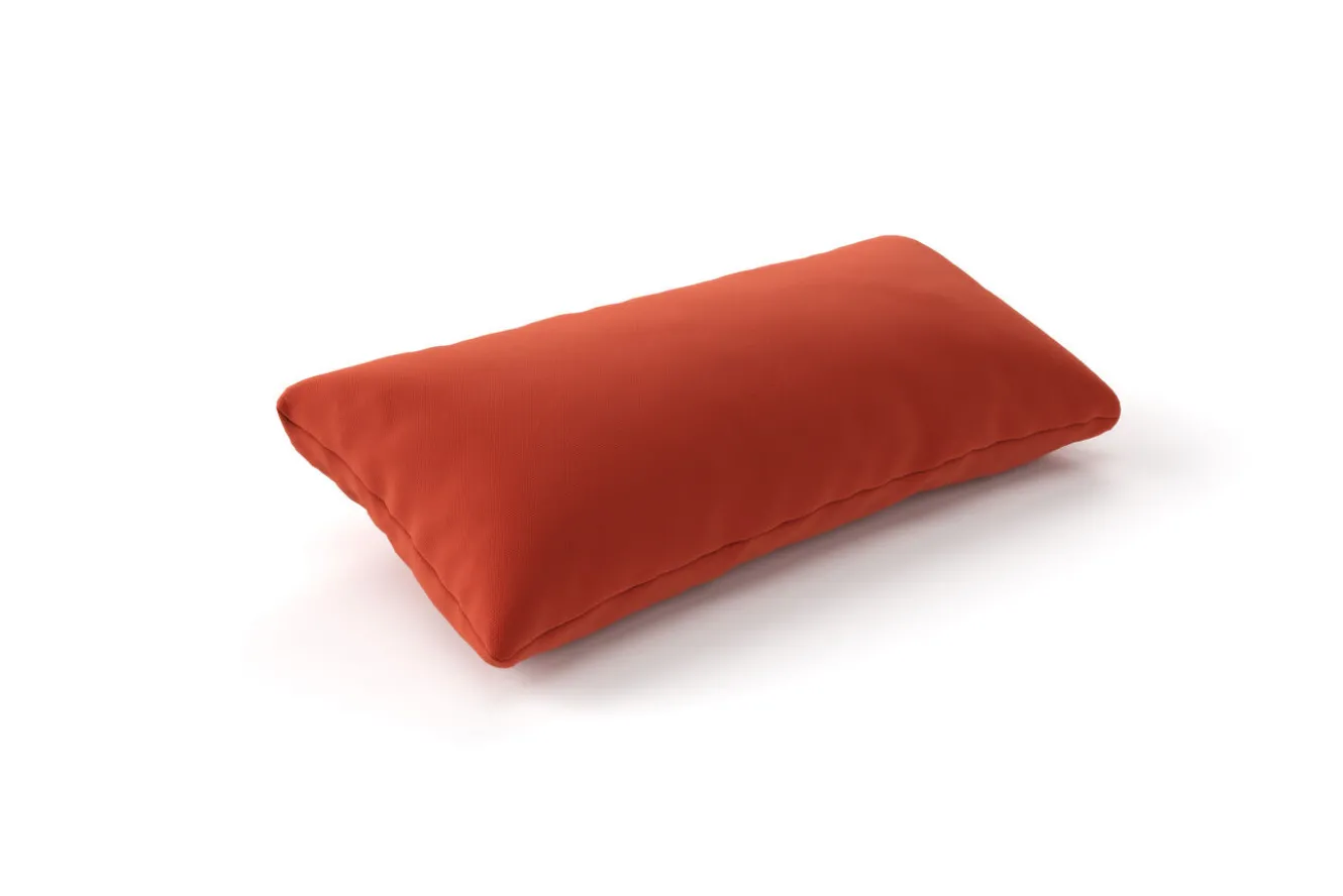 OUTFLEXX Tampere Dekokissen, orange, 100% Polyacryl, 30 x 60 cm, Premium 2er-Set