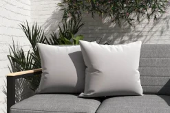 OUTFLEXX Tampere Dekokissen, desert sand, 100% Polyacryl, 45 x 45 cm, Premium 2er-Set