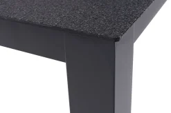 OUTFLEXX Tavio Garten-Essgruppe, anthrazit matt/dunkelgrau, Alu/Rope-Geflecht/Spraystone, 160 x 95 cm, 4 Diningsessel