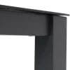 OUTFLEXX Tavio Garten-Essgruppe, anthrazit matt/orange, Alu/Rope-Geflecht, Spraystone-Tischplatte 160 x 95 cm, 4 Diningsessel