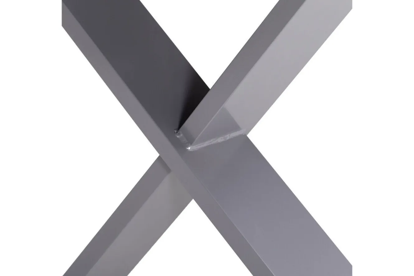 OUTFLEXX Toronto Ausziehtisch, silber, Alu/Spraystone, 180/280x100cm, Schubladenauszug