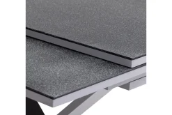 OUTFLEXX Toronto Ausziehtisch, silber, Alu/Spraystone, 180/280x100cm, Schubladenauszug
