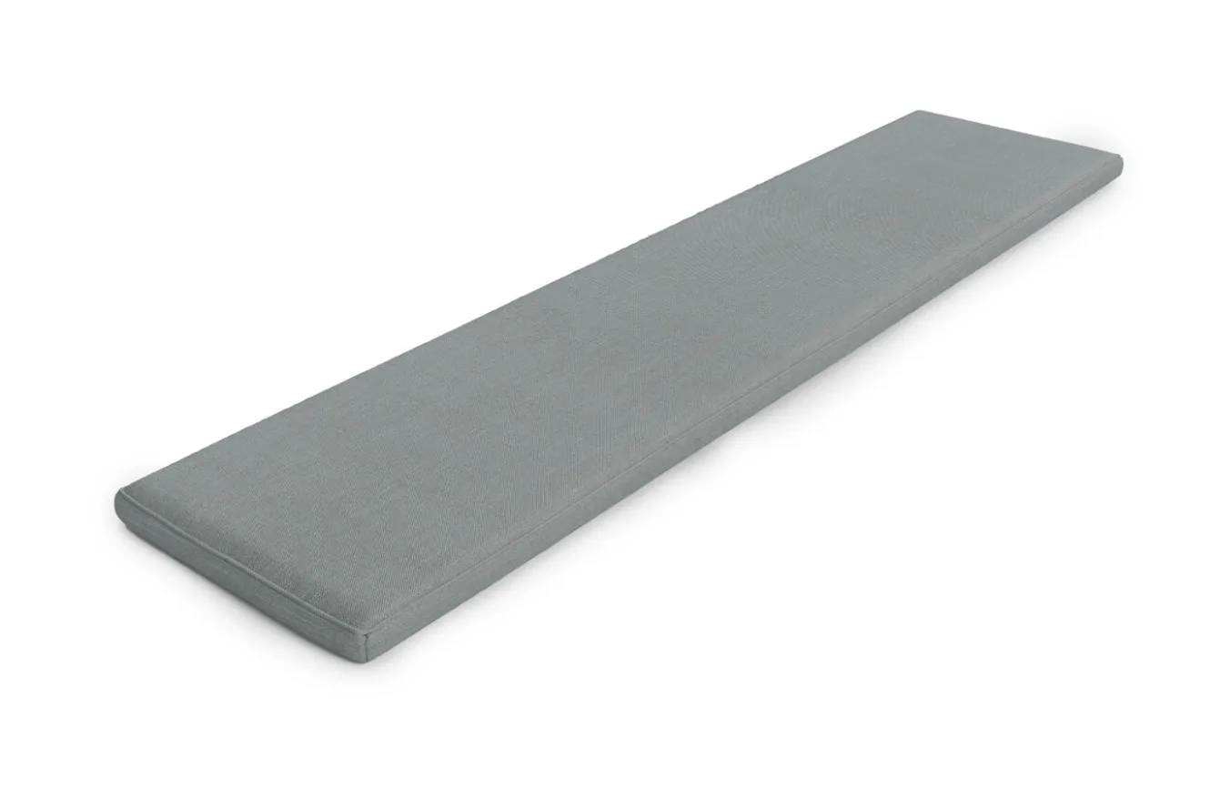 OUTFLEXX Tulare Bankauflage, grau meliert, Polyester, 170 x 40 cm, Kissenstärke ca. 5 cm