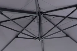 OUTFLEXX Ultimate L Ampelschirm, 400 x 400 cm, 360° drehbar, UV-Schutz 80+, Alu/Spuncrylic®, inkl. Schirmständer