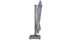 OUTFLEXX Ultimate XL Ampelschirm, 450 x 450 cm, UV-Schutz 80+, 360° drehbar, inkl. Schirmständer, Spuncrylic®