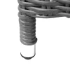OUTFLEXX Vigo Dining-Sessel, stahlgrau-meliert, Polyrattan, 60x68x111cm, Rücken stufenlos verstellbar