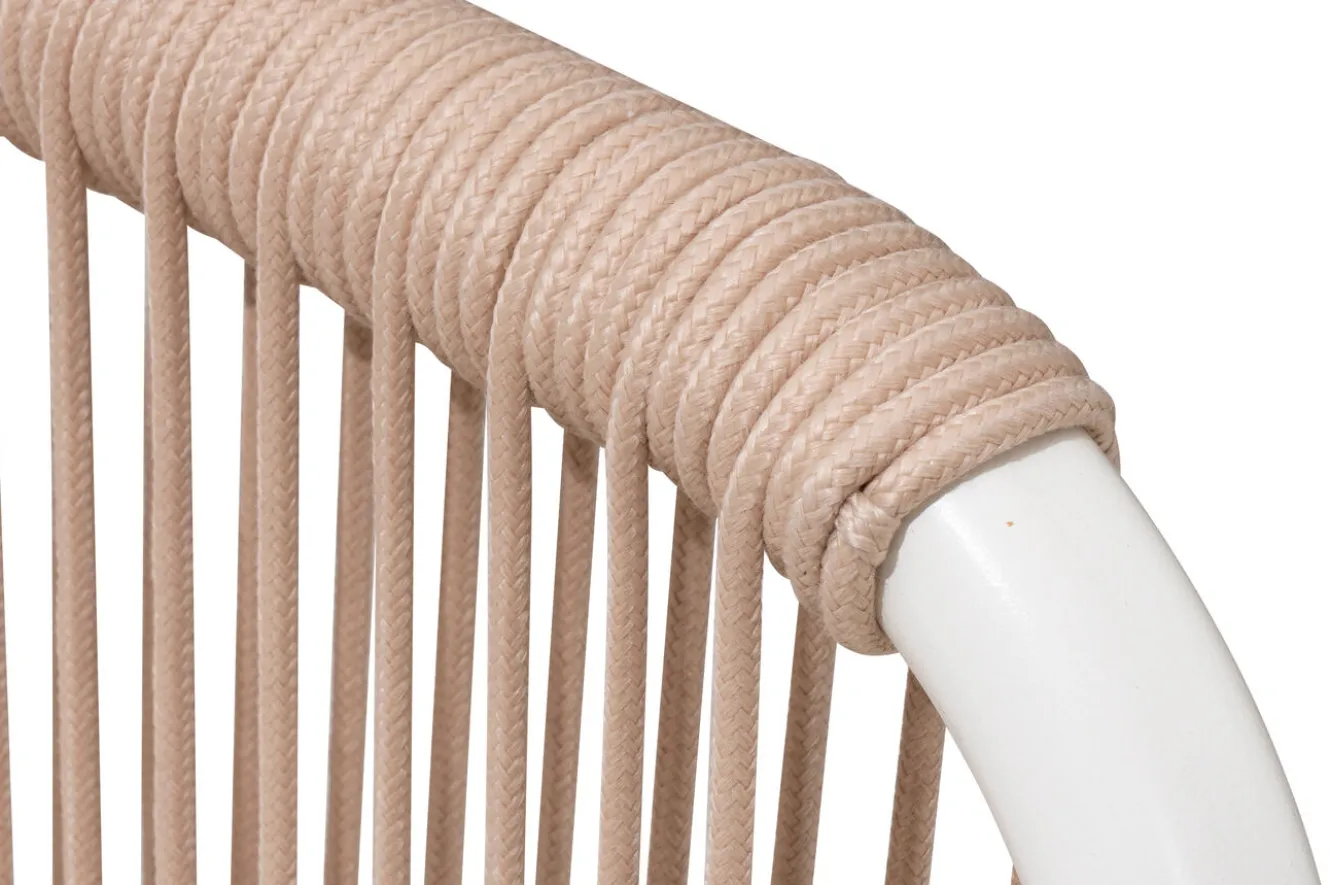 OUTFLEXX Visby Loungesofa Eckteil, creme/weiß, Alu/Stahl, inkl. Kissen, elektrophoretisch beschichtet