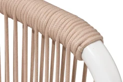 OUTFLEXX Visby Loungesofa Mittelteil, creme/weiß, Alu/Stahl, inkl. Kissen, elektrophoretisch beschichtet