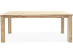 OUTFLEXX Zadar Garten-Essgruppe, anthrazit/natur, Teak/Aluminium/Polyester, Tisch 200 x 100 cm, inkl. 6 Sessel