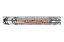 OUTTECH Moon Heizstrahler, silber, Alu, 78 x 12,6 x 13,6 cm, staubdicht und wassergeschützt, Fernbedienung mit 2 Stufen