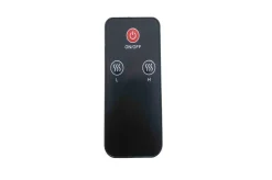 OUTTECH XD-Y Heizstrahler, silber, Alu, 67,5 x 10,5 x 7,2 cm, staubdicht und wassergeschützt, Fernbedienung mit 2 Stufen