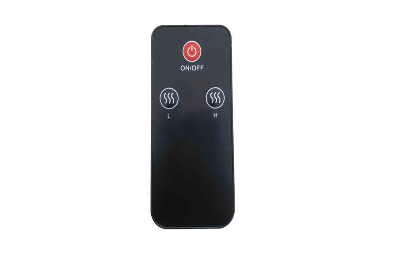 OUTTECH XD-Y Heizstrahler, silber, Alu, 67,5 x 10,5 x 7,2 cm, staubdicht und wassergeschützt, Fernbedienung mit 2 Stufen