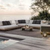 ploss Aurora L Gartenlounge, anthrazit/pale silver, Alu/Polyester/Rope, ink. Polster