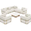 ploss Epoque XL Gartenlounge, beige/cloud weave, Alu/Polyester/Schaumstoff, inkl. Polster