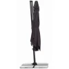 SCHNEIDER Rhodos Eco Twist Ampelschirm, anthrazit, quadratisch, 270 x 270 cm