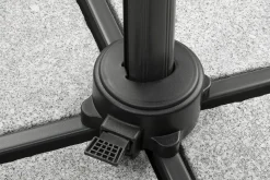 SCHNEIDER Rhodos Eco Twist Ampelschirm, anthrazit, quadratisch, 270 x 270 cm